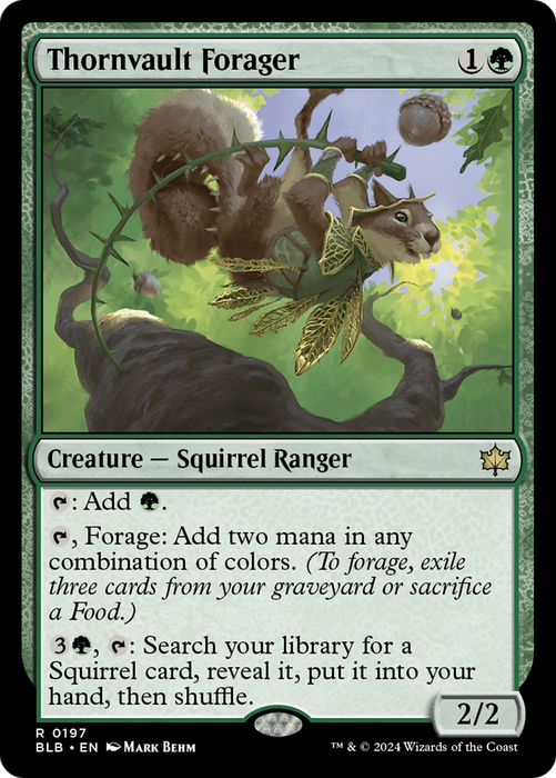 Thornvault Forager [BLB-197] Foil - Bloomburrow