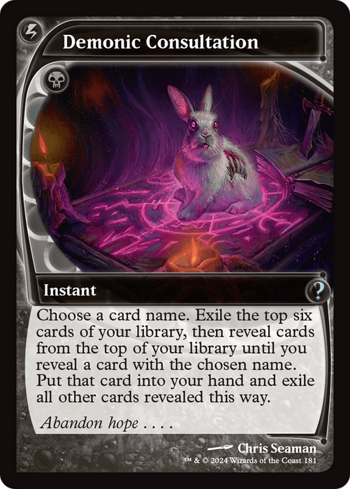 Demonic Consultation [MB2-181] Foil - Mystery Booster 2