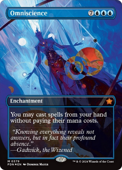 Omniscience (Borderless) [FDN-379] Foil - Foundations