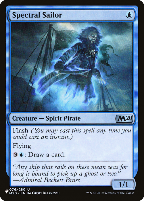 Spectral Sailor [PLST-M20-76] - The List