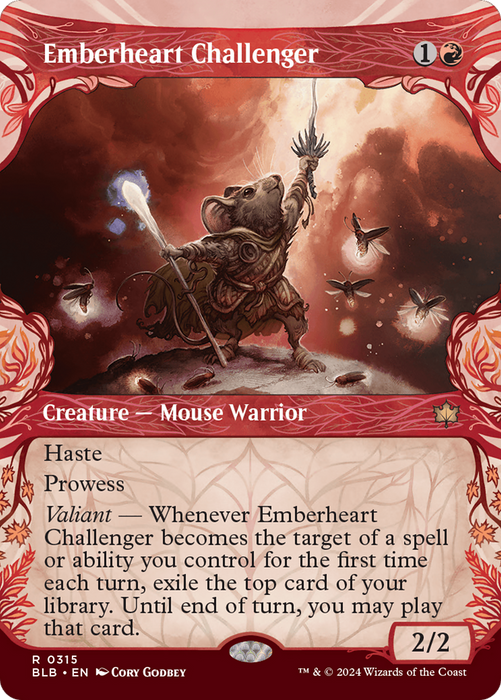 Emberheart Challenger (Showcase) [BLB-315] Foil - Bloomburrow