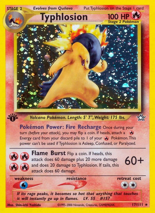 Image for Typhlosion (17) (017/111) (1st Edition Holofoil) [Neo Genesis] - Pokemon