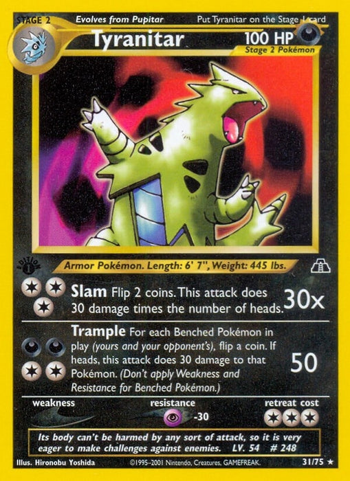 Image for Tyranitar (31) (31/75) (Unlimited) [Neo Discovery] - Pokemon
