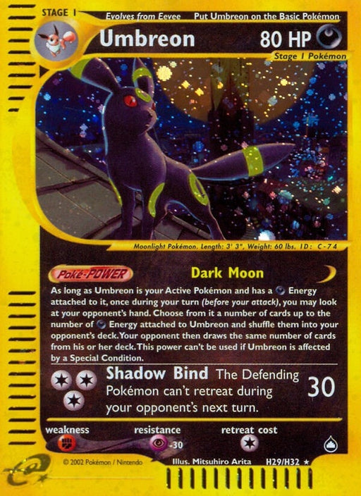 Image for Umbreon (H29) (H29/H32) (Holofoil) [Aquapolis] - Pokemon