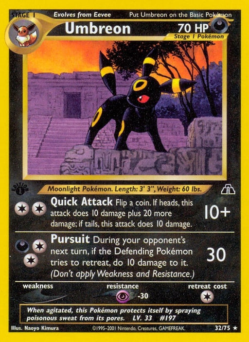 Image for Umbreon (32) (32/75) (1st Edition) [Neo Discovery] - Pokemon