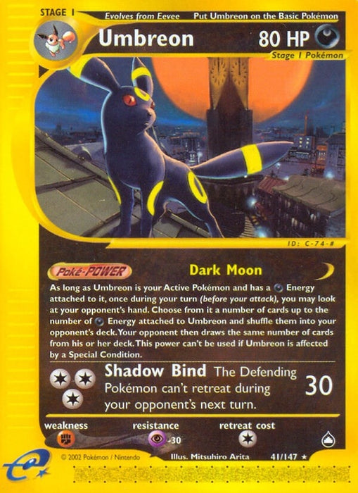 Image for Umbreon (041/147) (Reverse Holofoil) [Aquapolis] - Pokemon
