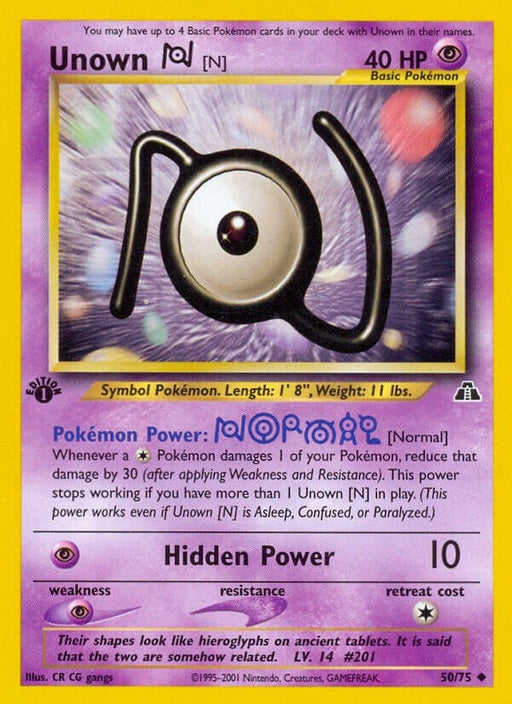 Image for Unown [N] (50/75) (Unlimited) [Neo Discovery] - Pokemon