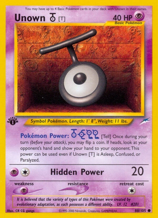 Image for Unown [T] (088/105) (Unlimited) [Neo Destiny] - Pokemon