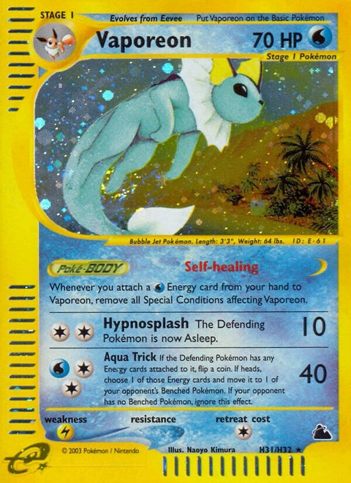 Image for Vaporeon (H31) (H31/H32) (Holofoil) [Skyridge] - Pokemon