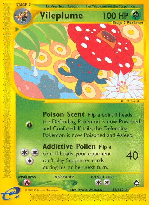 Image for Vileplume (043/147) (Reverse Holofoil) [Aquapolis] - Pokemon