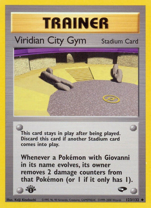Image for Viridian City Gym (123/132) (1st Edition) [Gym Challenge] - Pokemon