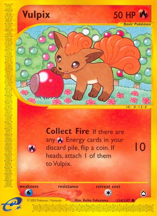Image for Vulpix (116/147) (Reverse Holofoil) [Aquapolis] - Pokemon
