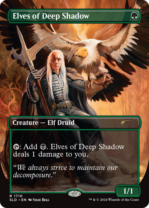 Elves of Deep Shadow (Borderless) [SLD-1710] Foil - Secret Lair Drop