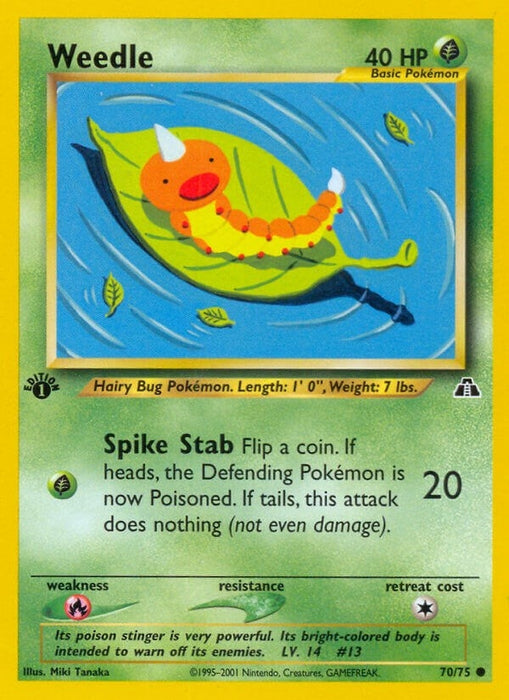 Image for Weedle (70/75) (Unlimited) [Neo Discovery] - Pokemon