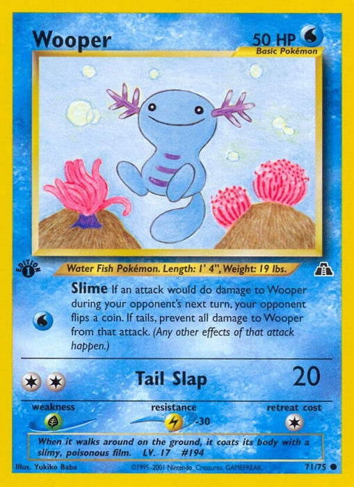 Image for Wooper (71/75) (1st Edition) [Neo Discovery] - Pokemon