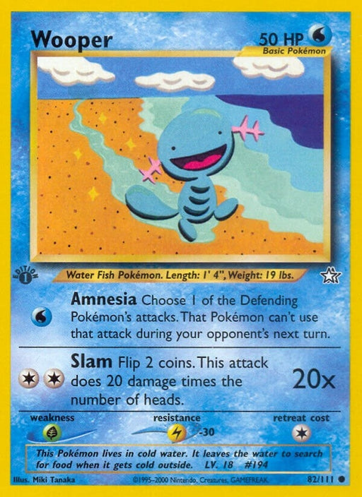 Image for Wooper (082/111) (Unlimited) [Neo Genesis] - Pokemon