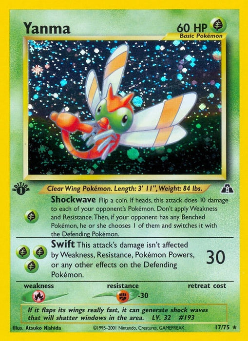 Image for Yanma (17) (17/75) (1st Edition Holofoil) [Neo Discovery] - Pokemon
