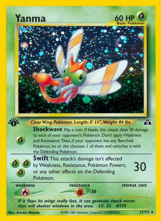 Image for Yanma (17) (17/75) (Unlimited Holofoil) [Neo Discovery] - Pokemon
