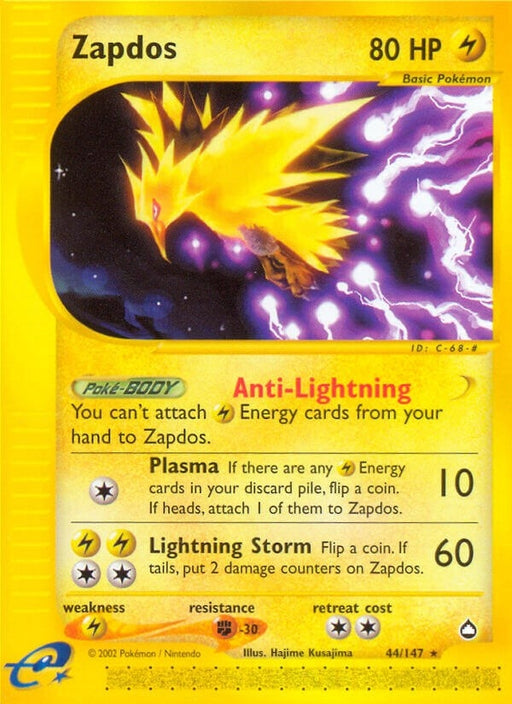 Image for Zapdos (044/147) (Reverse Holofoil) [Aquapolis] - Pokemon