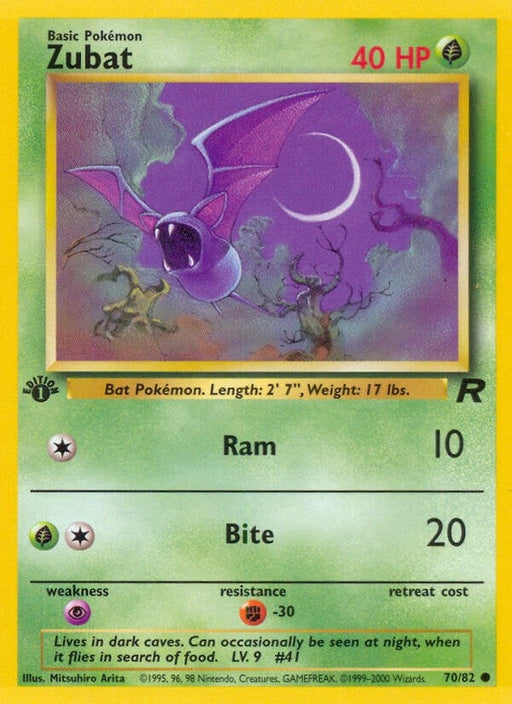 Image for Zubat (70/82) (Unlimited) [Team Rocket] - Pokemon