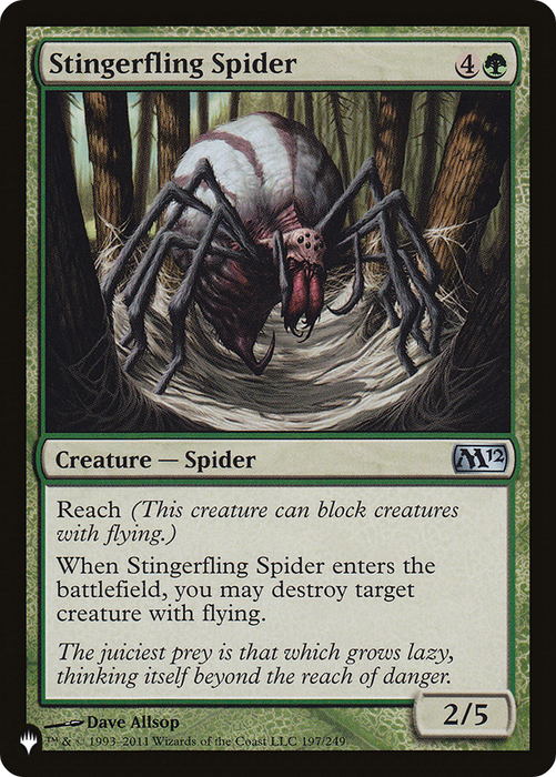 Stingerfling Spider [PLST-M12-197] - The List