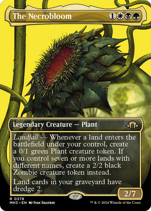 The Necrobloom (Borderless) [MH3-378] - Modern Horizons 3