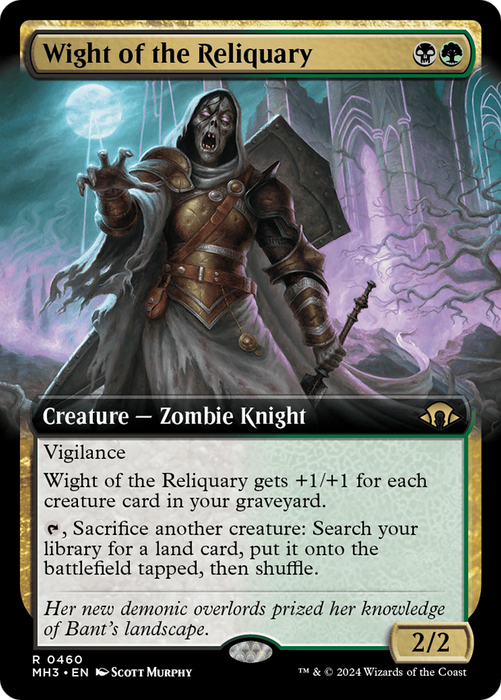 Wight of the Reliquary (Extended Art) [MH3-460] Foil - Modern Horizons 3