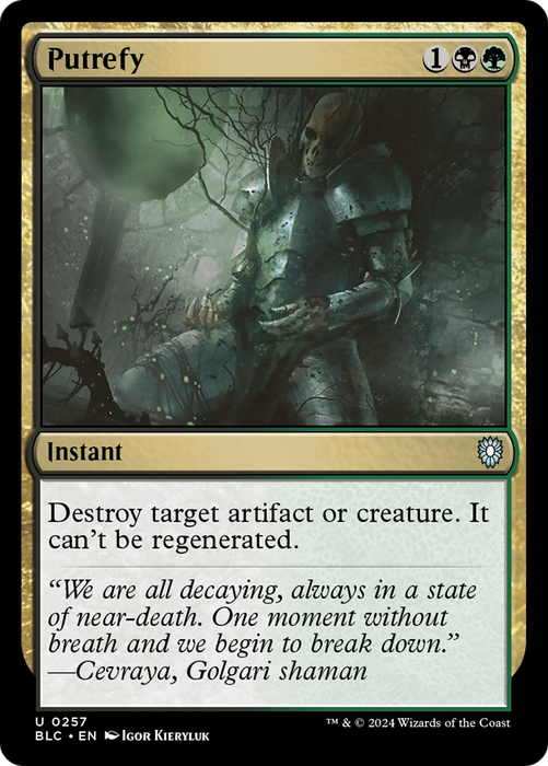 Putrefy [BLC-257] - Bloomburrow Commander