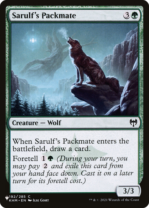 Sarulf's Packmate [PLST-KHM-192] - The List