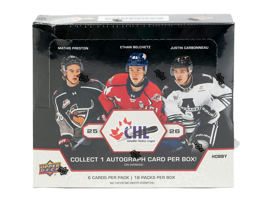 (In-Store Only) 2025-26 Upper Deck CHL Hockey Hobby Box