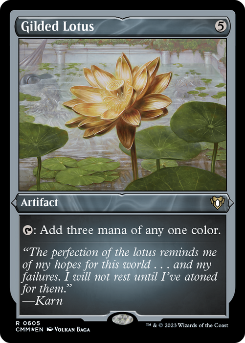 Gilded Lotus [CMM-605] Etched Foil - Commander Masters