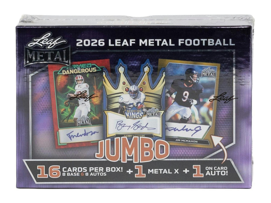 2026 Leaf Metal Football Hobby Jumbo Box