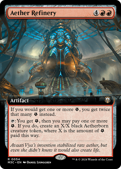 Aether Refinery (Extended Art) [M3C-054] Foil - Modern Horizons 3 Commander