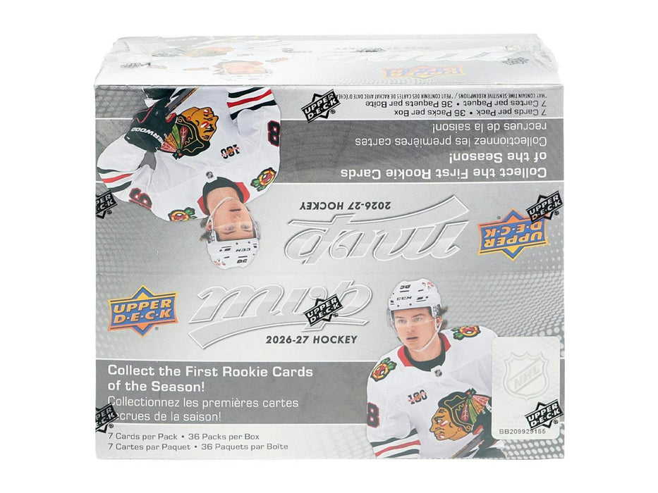 2026-27 Upper Deck MVP Hockey Retail Box