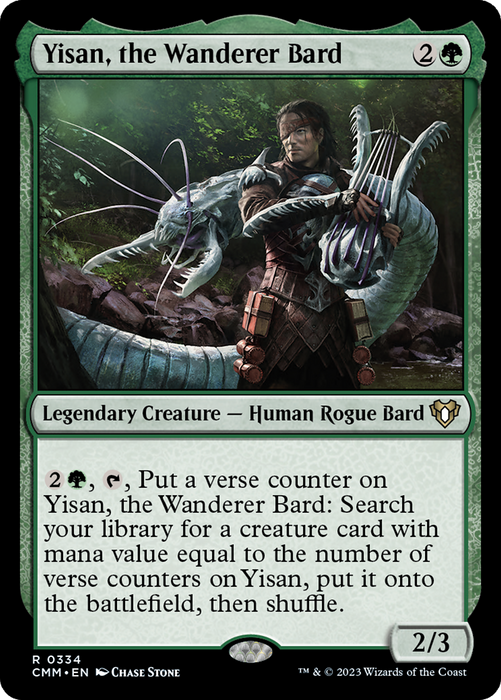 Yisan, the Wanderer Bard [CMM-334] Foil - Commander Masters