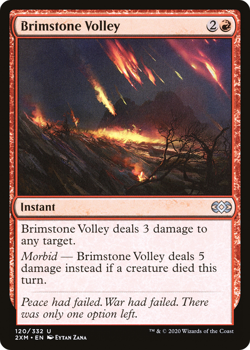 Brimstone Volley [2XM-120] Foil - Double Masters