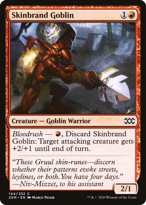 Skinbrand Goblin [2XM-144] Foil - Double Masters