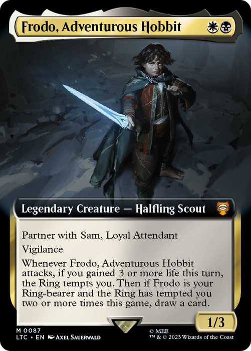 Frodo, Adventurous Hobbit (Extended Art) [LTC-087] Foil - Tales of Middle-earth Commander