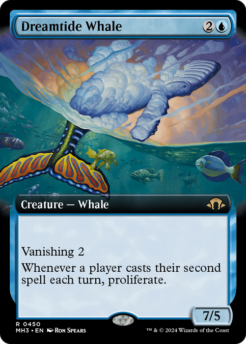 Dreamtide Whale (Extended Art) [MH3-450] - Modern Horizons 3