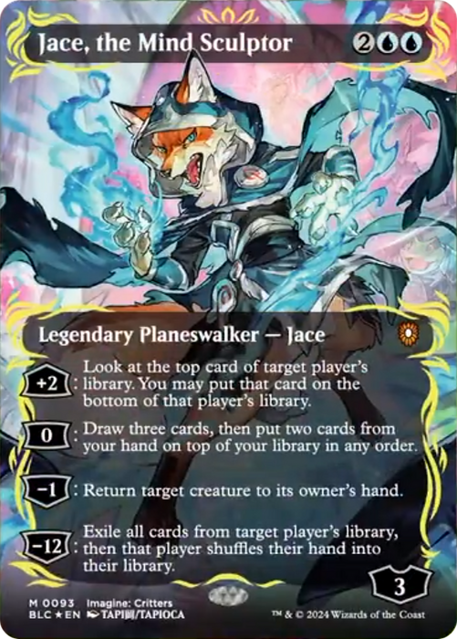 Jace, the Mind Sculptor (Borderless) [BLC-093] Foil - Bloomburrow Commander