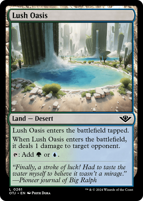 Lush Oasis [OTJ-261] Foil - Outlaws of Thunder Junction