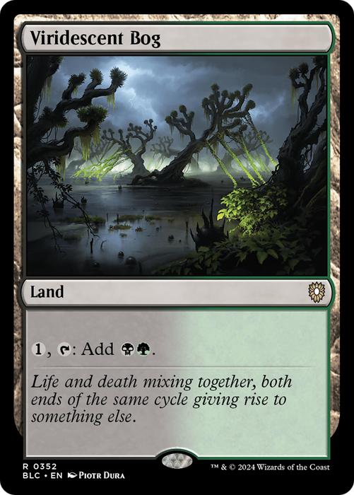 Viridescent Bog [BLC-352] - Bloomburrow Commander