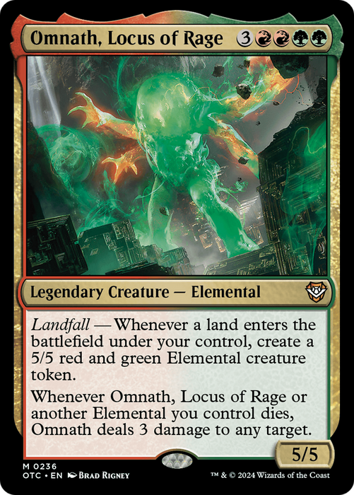 Omnath, Locus of Rage [OTC-236] - Outlaws of Thunder Junction Commander