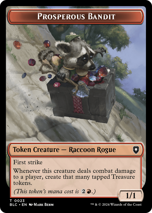 Prosperous Bandit [TBLC-023] Foil - Bloomburrow Commander Tokens