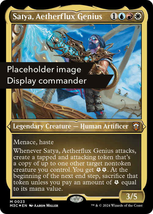 Satya, Aetherflux Genius [M3C-146] Etched Foil - Modern Horizons 3 Commander