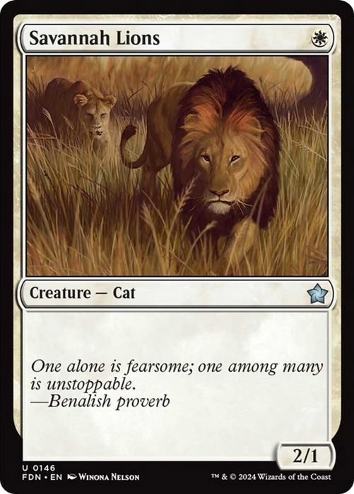 Savannah Lions [FDN-146] Foil - Foundations