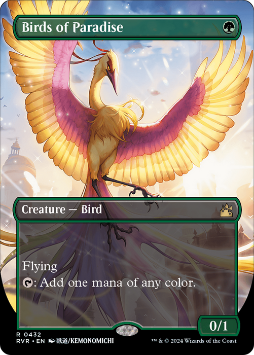 Birds of Paradise (Borderless) [RVR-432] - Ravnica Remastered