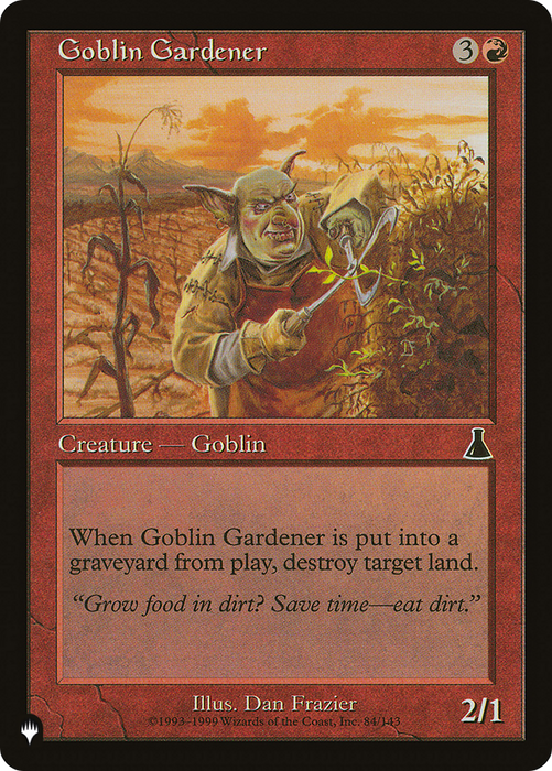 Goblin Gardener [PLST-UDS-84] - The List