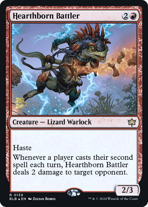 Hearthborn Battler [PBLB-139S] Foil - Bloomburrow Promos