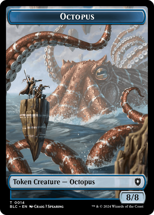 Octopus [TBLC-014] - Bloomburrow Commander Tokens